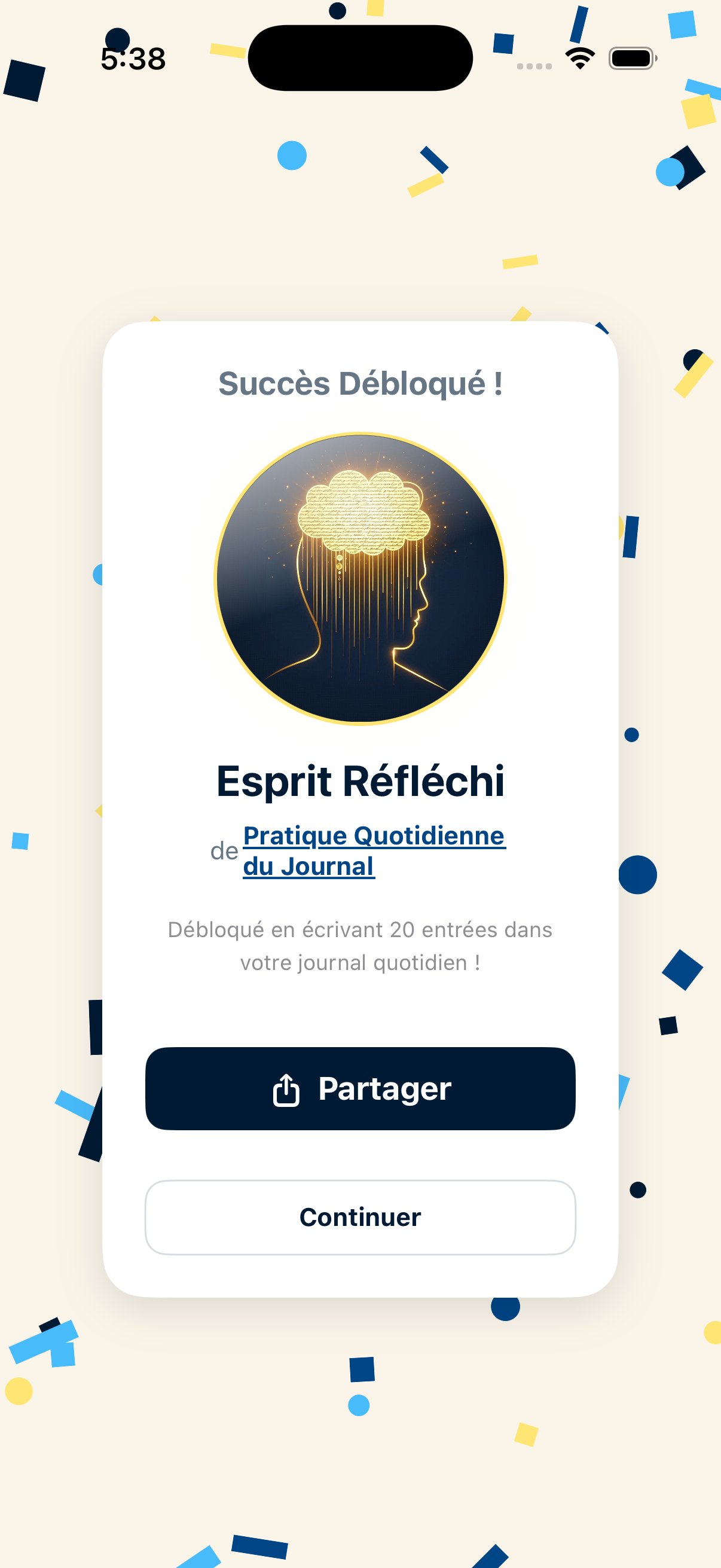 Badge obtenu